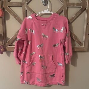 Hatley Horse Sweatshirt Dress